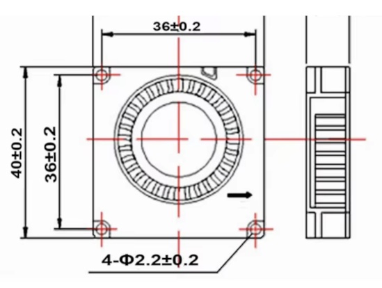 rozmery radialny ventilator 404010